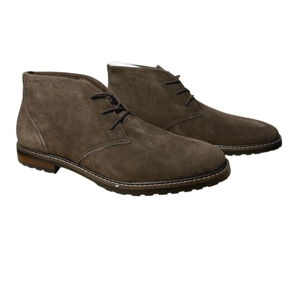 ALDO Men's Kenora Chukka Boot 12 NWOT $130 Suede Ankle Low Profile Lace Up‎ Lug